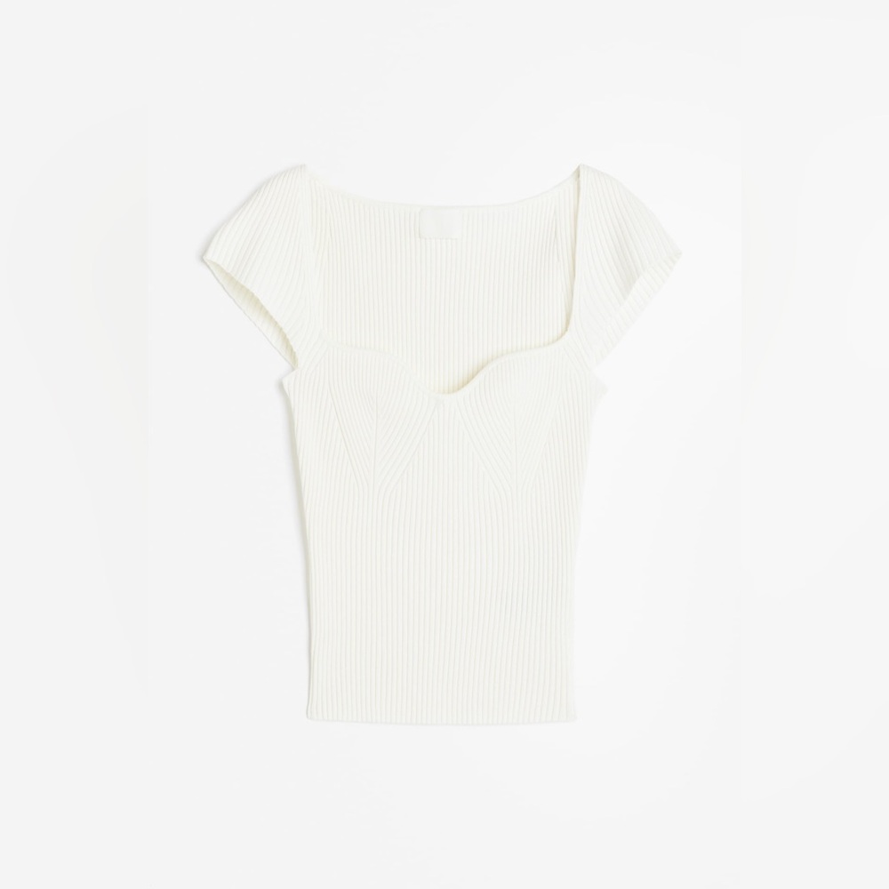 NWOT! H&M ‘Rib-Knit Top’ - Picture 5 of 7